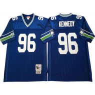 M&N Seattle Seahawks #96 Cortez Kennedy Royal Legacy Jersey