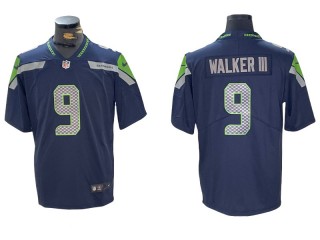 Seattle Seahawks #9 Kenneth Walker III Navy Vapor Limited Jersey