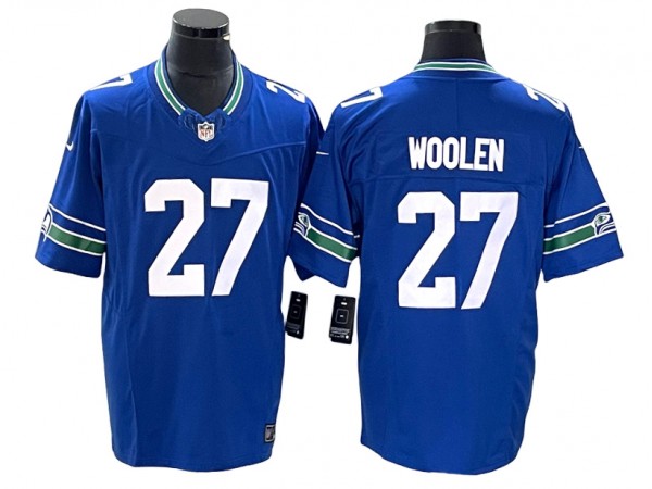 Seattle Seahawks #27 Riq Woolen Royal Vapor F.U.S.E. Limited Jersey