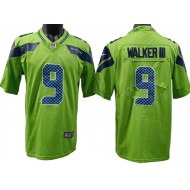 Seattle Seahawks #9 Kenneth Walker III Green Limited Color Rush Jersey