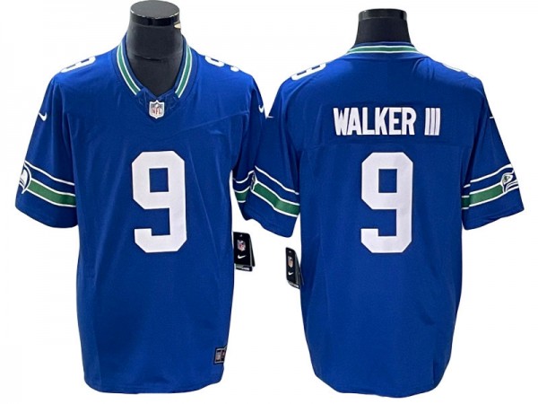 Seattle Seahawks #9 Kenneth Walker III Royal Vapor F.U.S.E. Limited Jersey