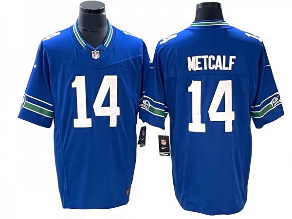 Seattle Seahawks #14 DK Metcalf Royal Vapor F.U.S.E. Limited Jersey