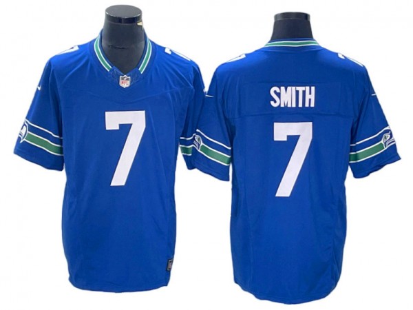 Seattle Seahawks #7 Geno Smith Royal Vapor F.U.S.E. Limited Jersey