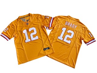 Tampa Bay Buccaneers #12 Tom Brady Orange Vapor F.U.S.E. Limited Jersey