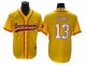 Tampa Bay Buccaneers #13 Mike Evans Baseball Style Jersey - Yellow/White/Black