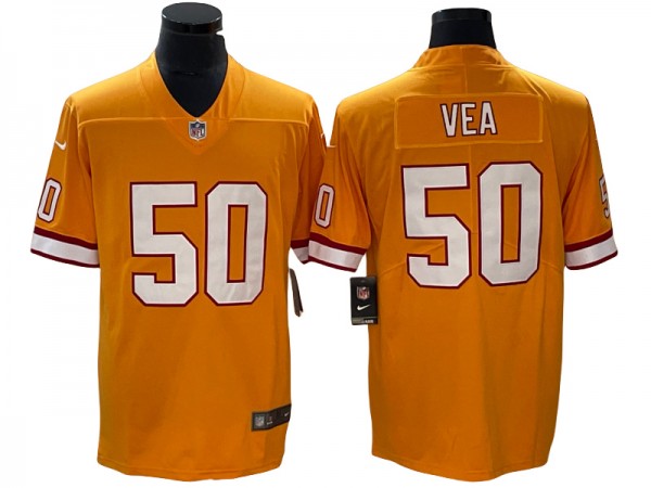 Tampa Bay Buccaneers #50 Vita Vea Orange Vapor Untouchable Limited Jersey