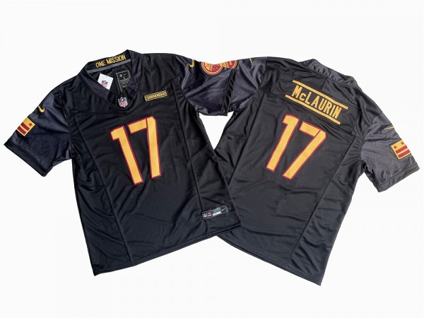 Washington Commanders #17 Terry McLaurin Vapor F.U.S.E. Limited Jersey - Black