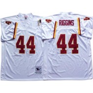 M&N Washington Redskins #44 John Riggins White Legacy Jersey