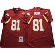 M&N Washington Redskins #81 Art Monk Burgundy Legacy Jersey