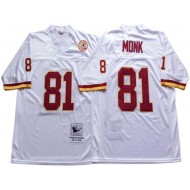 M&N Washington Redskins #81 Art Monk White Legacy Jersey