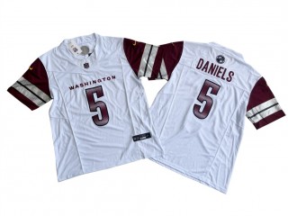 Washington Commanders #5 Jayden Daniels Vapor F.U.S.E. Limited Jersey - White