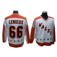 NHL 1986 All Star Game Campbell #66 Mario Lemieux Vintage CCM Jersey - White