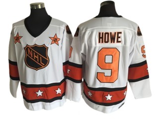 NHL 1973 All Star Game #9 Gordie Howe Vintage CCM Jersey - White