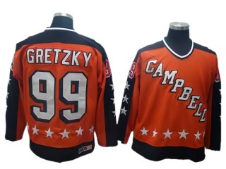 NHL 1984 All Star Game Campbell #99 Wayne Gretzky Vintage CCM Jersey  -Orange