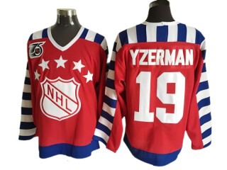 NHL 1992 All Star Game #19 Steve Yzerman Vintage CCM Jersey - Red