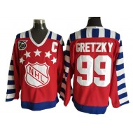 NHL 1992 All Star Game #99 Wayne Gretzky Vintage CCM Jersey - Red