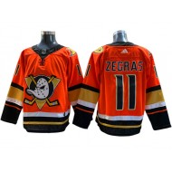 Anaheim Ducks #11 Trevor Zegras Orange Jersey