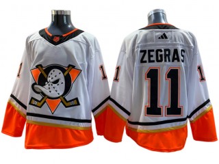 Anaheim Ducks #11 Trevor Zegras White Reverse Retro 2.0 Jersey