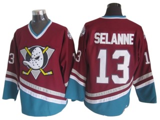 Anaheim Mighty Ducks #13 Teemu Selanne Burgundy 2005 Vintage CCM Jersey