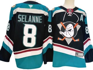 Anaheim Ducks #8 Teemu Selanne Black Alternate 2024 Jersey