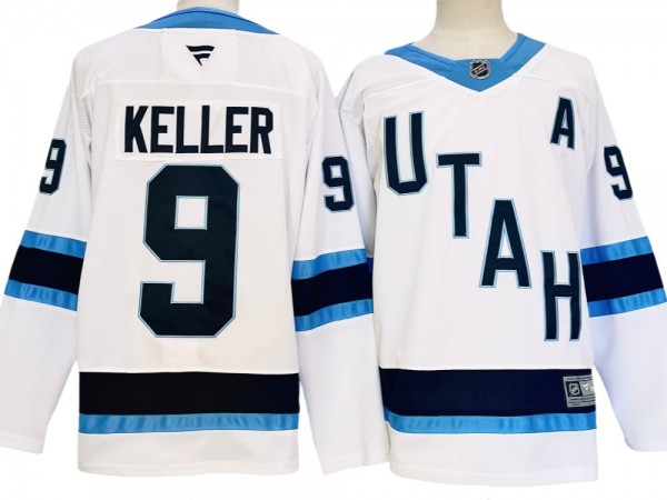 Utah Hockey Club #9 Clayton Keller 2024 Jersey - White