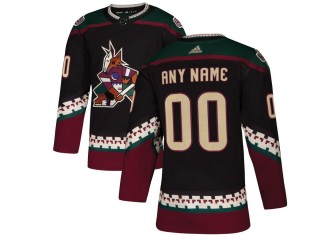 Custom Arizona Coyotes Black Third Jersey