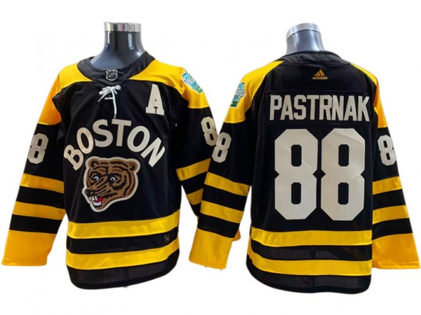 Boston Bruins #88 David Pastrnak Black 2023 Winter Classic Jersey