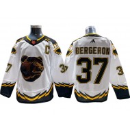 Boston Bruins #37 Patrice Bergeron White 2022/23 Reverse Retro Jersey