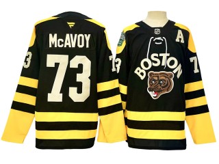 Boston Bruins #73 Charlie McAvoy Black Winter Classic Jersey