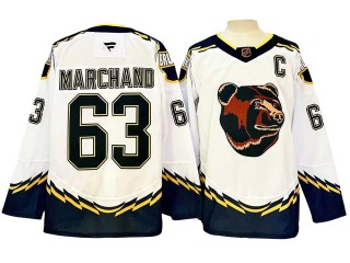 Boston Bruins #63 Brad Marchand 2024 White Special Edition 2.0 Jersey