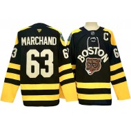 Boston Bruins #63 Brad Marchand Black Winter Classic Jersey