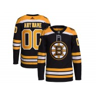 Custom Boston Bruins Black Home Jersey