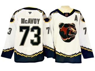 Boston Bruins #73 Charlie McAvoy 2024 White Special Edition 2.0 Jersey