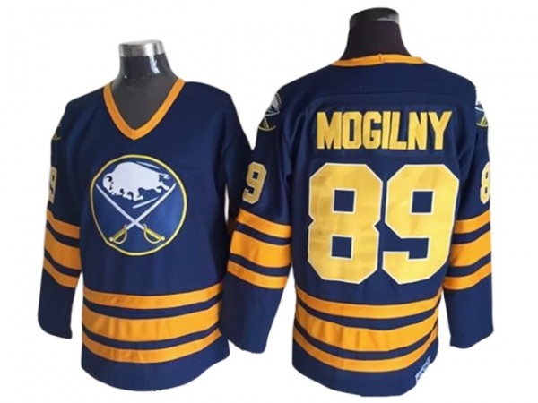 Buffalo Sabres #89 Alexander Mogilny Navy Vintage CCM Jersey