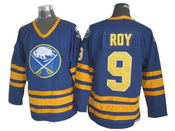 Buffalo Sabres #9 Derek Roy Navy Vintage CCM Jersey