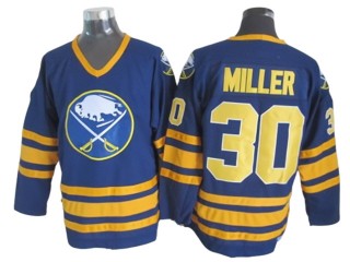 Buffalo Sabres #30 Ryan Miller Navy Vintage CCM Jersey