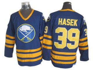 Buffalo Sabres #39 Dominik Hasek Navy Vintage CCM Jersey