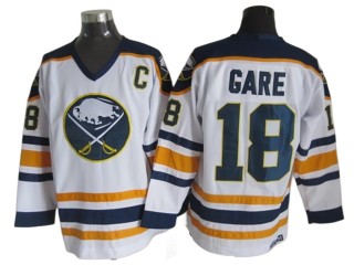 Buffalo Sabres #18 Danny Gare White Vintage CCM Jersey