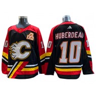 Calgary Flames #10 Jonathan Huberdeau Black Reverse Retro 2.0 Jersey