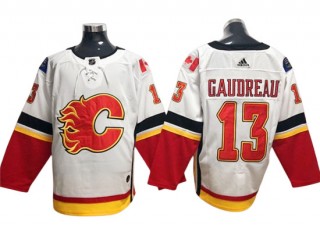 Calgary Flames #13 Johnny Gaudreau White Jersey