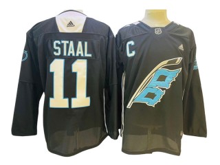 Carolina Hurricanes #11 Jordan Staal Black 2022 Panthers Night Jersey