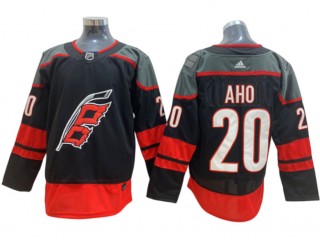 Carolina Hurricanes #20 Sebastian Aho Black Alternate Jersey