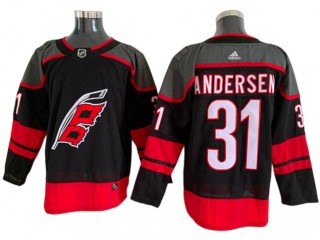 Carolina Hurricanes #31 Frederik Andersen Black Alternate Jersey