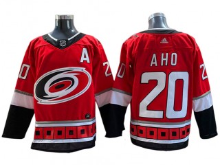 Carolina Hurricanes #20 Sebastian Aho Red 25TH Jersey