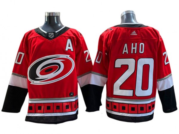 Carolina Hurricanes #20 Sebastian Aho Red 25TH Jersey