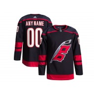 Custom Carolina Hurricanes Black Alternate Jersey