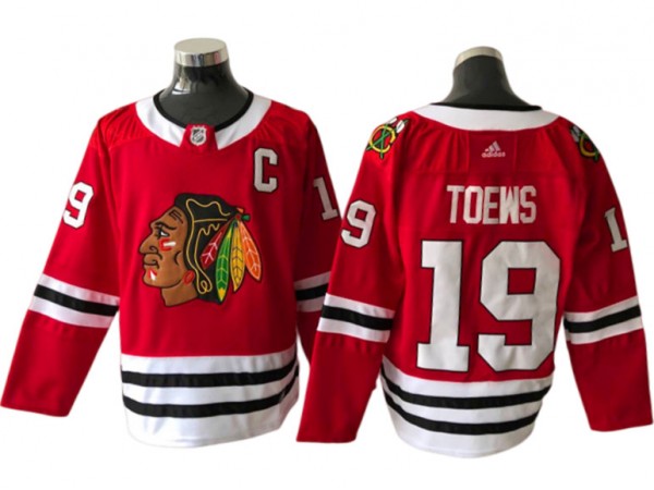 Chicago Blackhawks #19 Jonathan Toews Red Home Jersey