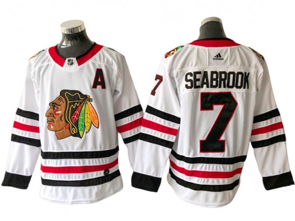 Chicago Blackhawks #7 Brent Seabrook White Jersey