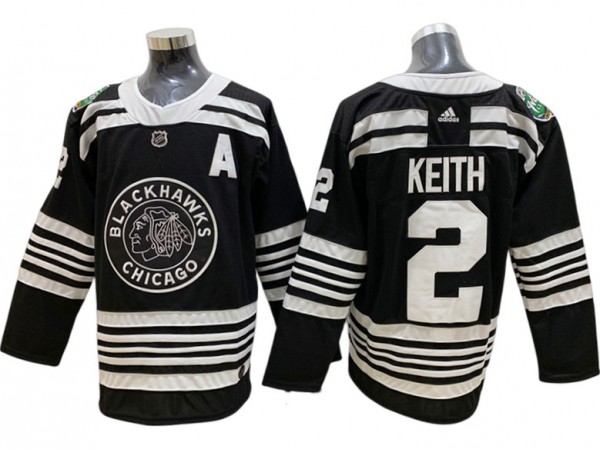 Chicago Blackhawks #2 Duncan Keith Black Winter Classic Jersey