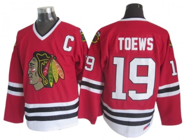 Chicago Blackhawks #19 Jonathan Toews Vintage CCM Jersey - Red